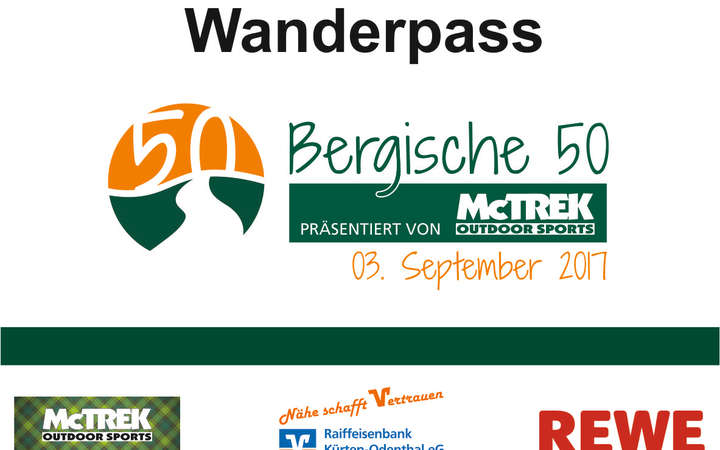 Wanderpassausgabe | Bergische 50 · Das Sport-Event im Bergischen Land Wanderpassausgabe () | Bergische 50 · Das Sport-Event im Bergischen Land